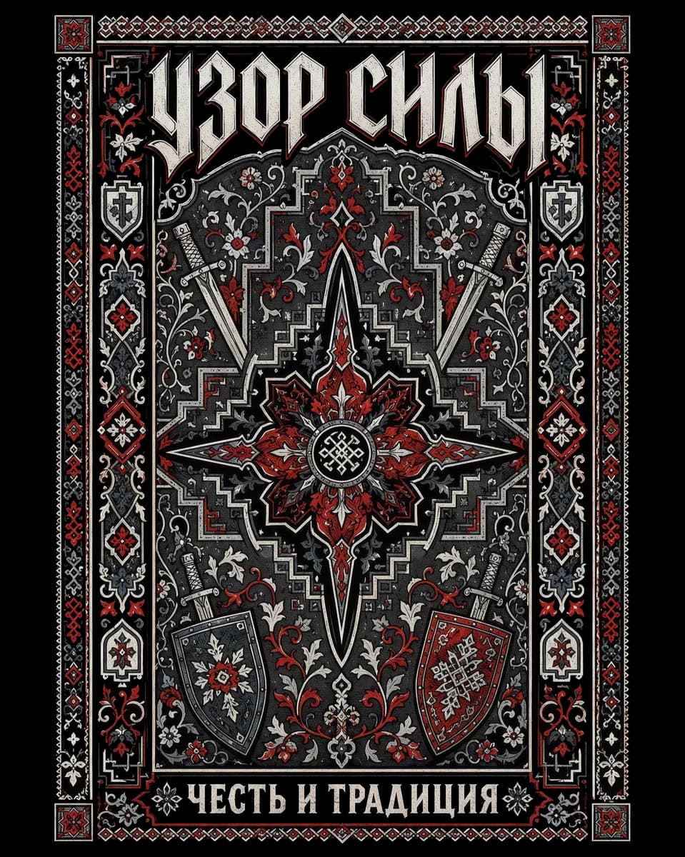 узор силы — деталь принта